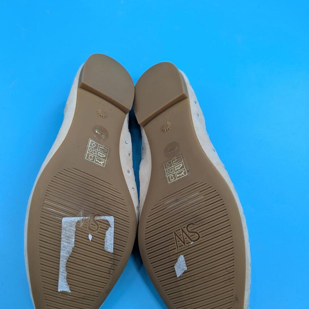 Stuart Weitzman Bling Embellished‎ Suede Ballet Flats SIZE 7.5 NWOB - Picture 6 of 6